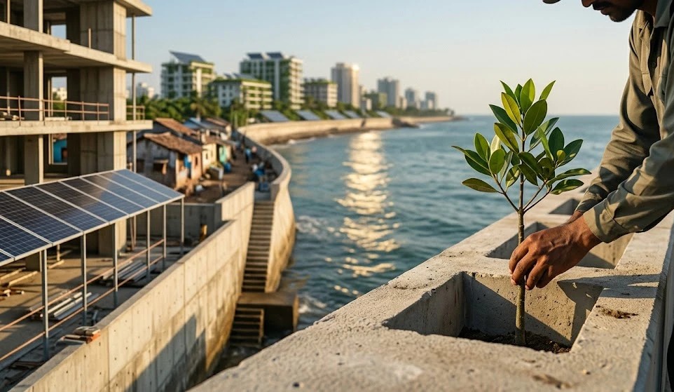 Construction, climate change mitigation and the right to be free from the adverse effects of climate change